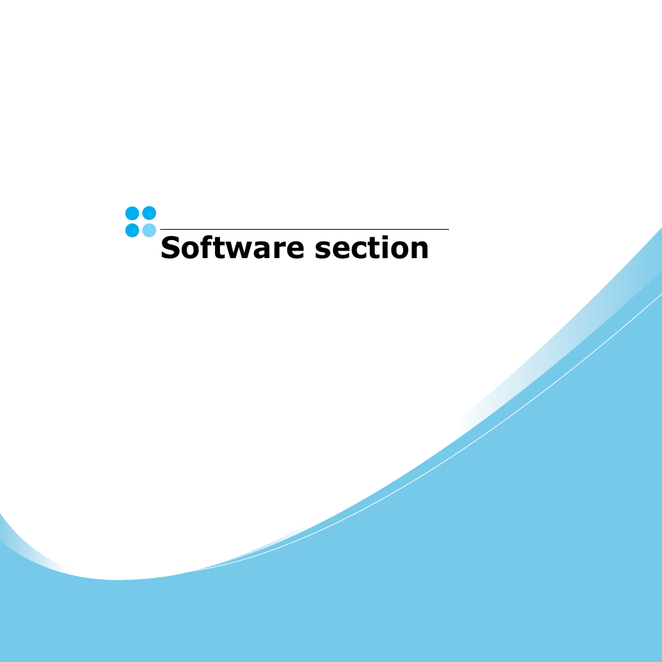 Software section | Muratec Multi Functional Printer MFX-C2500 User Manual | Page 111 / 160