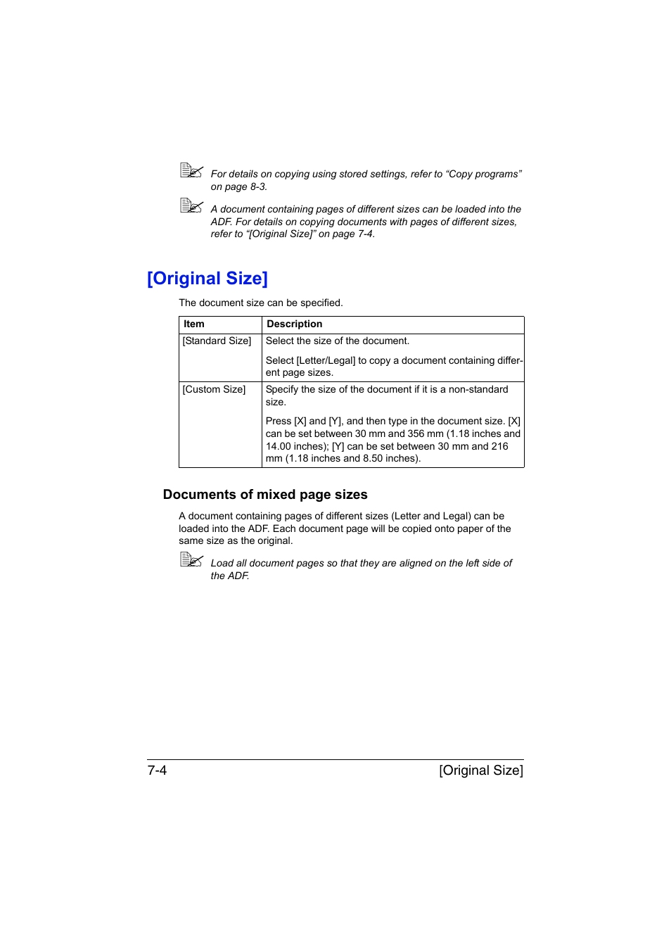 Original size, Original size] -4 | Muratec Printer/Copier/Scanner MFX-C3035 User Manual | Page 185 / 392