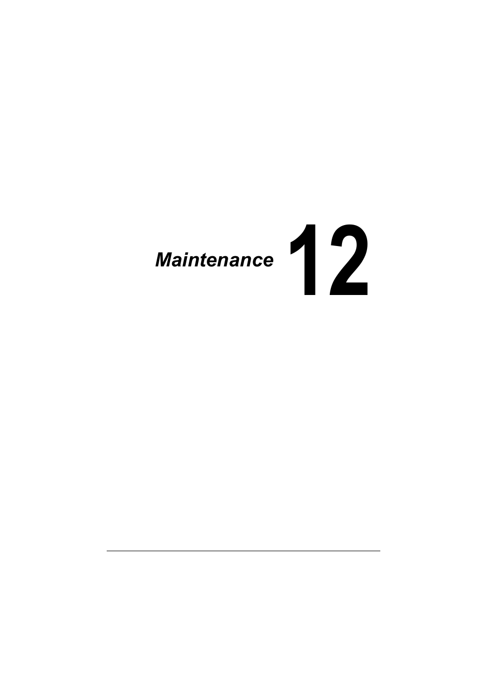 Maintenance, 12 maintenance -1 | Muratec Printer/Copier/Scanner MFX-C3035 User Manual | Page 290 / 392