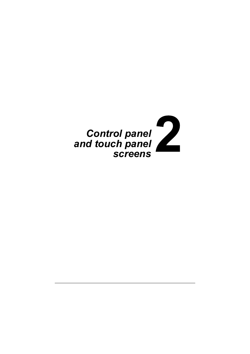 Control panel and touch panel screens, Control panel and touch panel screens -1 | Muratec Printer/Copier/Scanner MFX-C3035 User Manual | Page 32 / 392