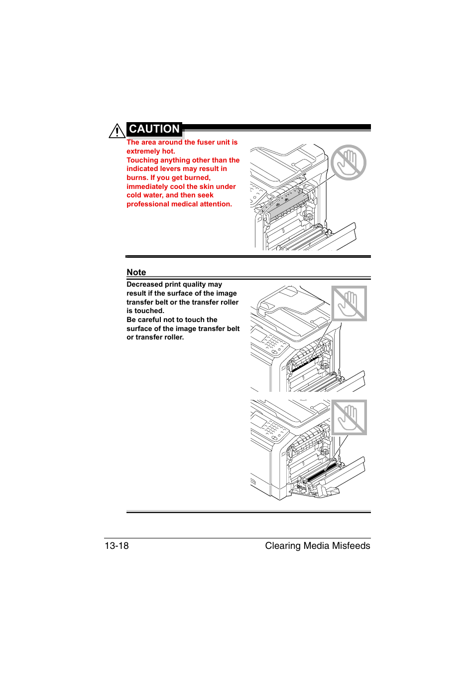 Caution | Muratec Printer/Copier/Scanner MFX-C3035 User Manual | Page 321 / 392