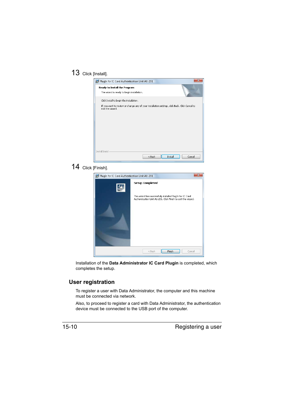 User registration, User registration -10 | Muratec Printer/Copier/Scanner MFX-C3035 User Manual | Page 369 / 392