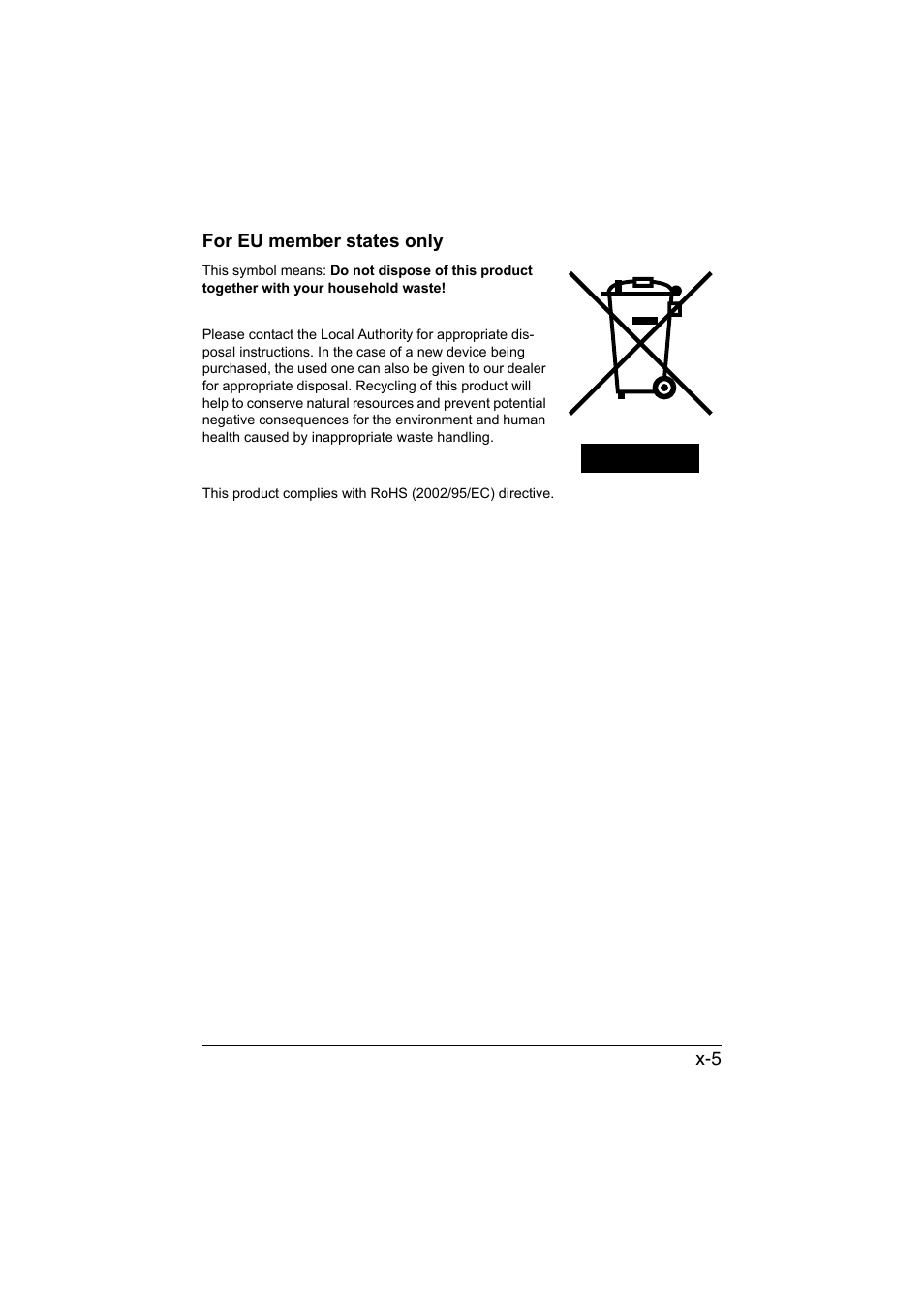 For eu member states only | Muratec Printer/Copier/Scanner MFX-C3035 User Manual | Page 6 / 392