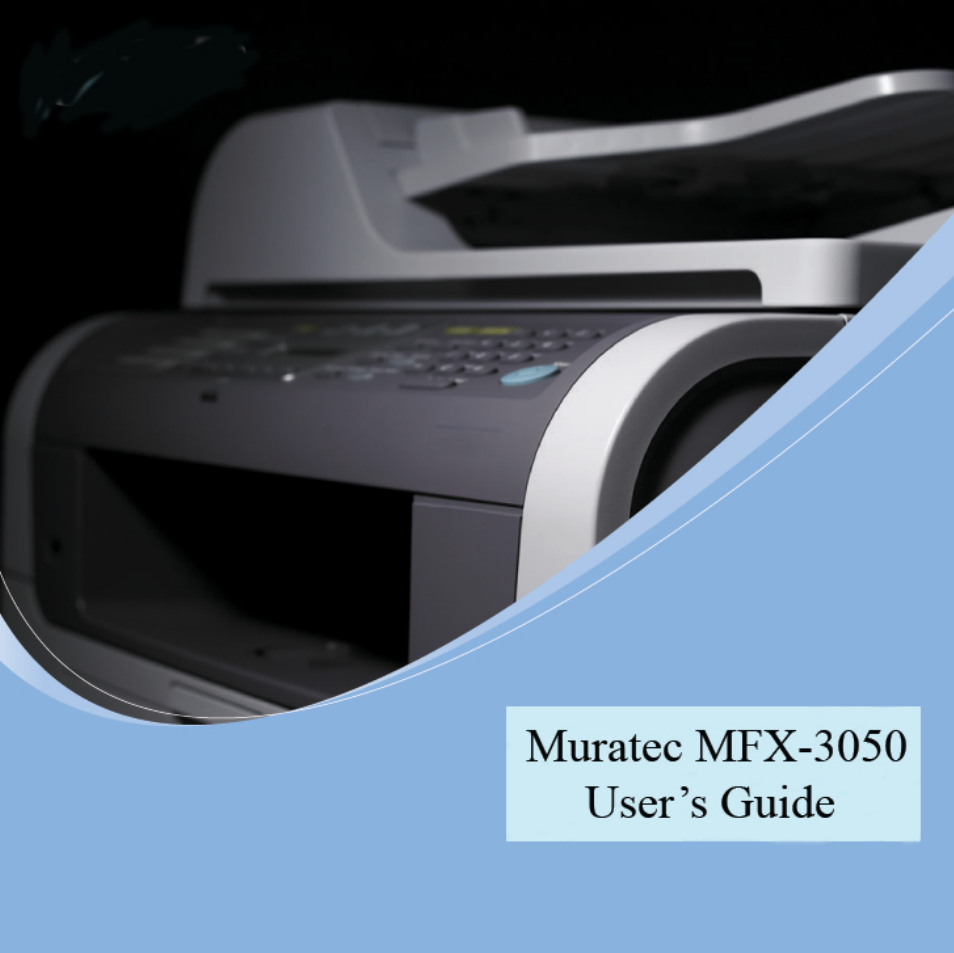 Muratec MFX-3050 User Manual | 142 pages