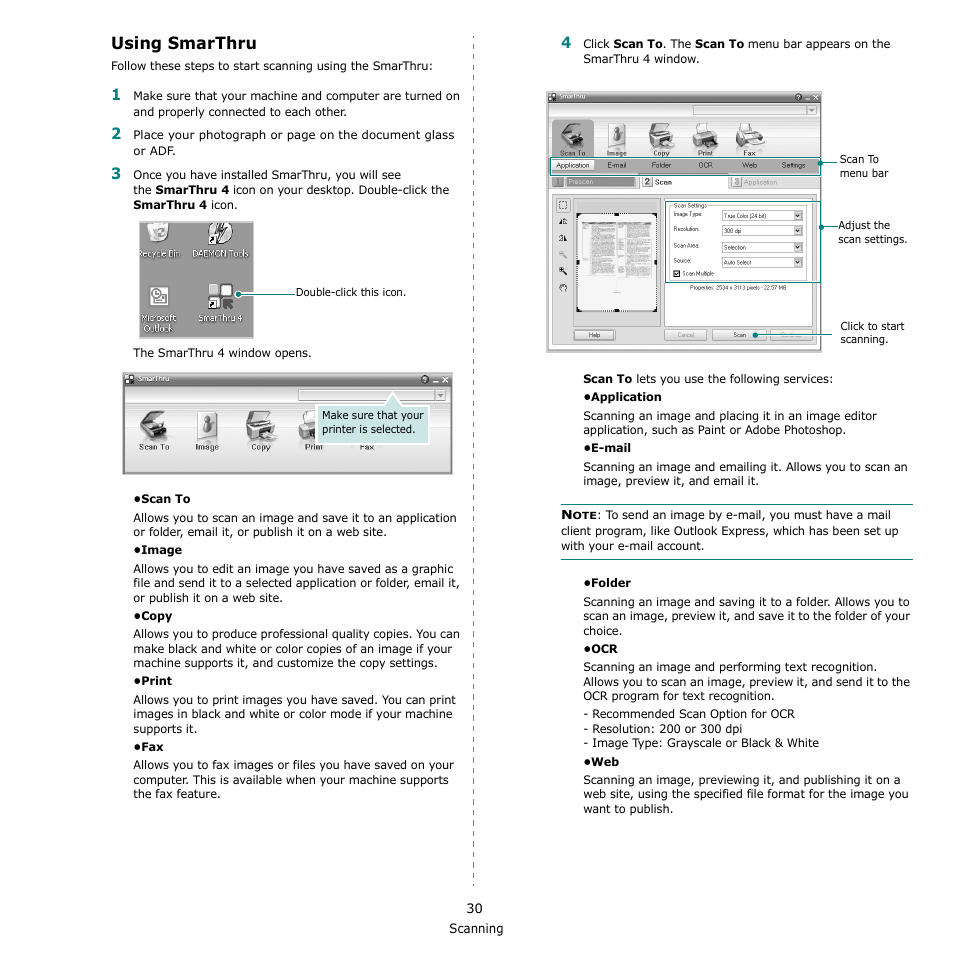 Using samsung smarthru, Using smarthru | Muratec MFX-3050 User Manual | Page 126 / 142