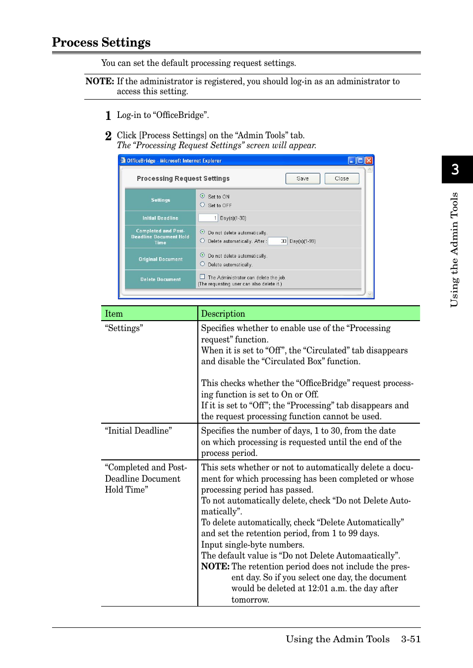 Process settings, Process settings -51 | Muratec MFX-2030 User Manual | Page 125 / 189