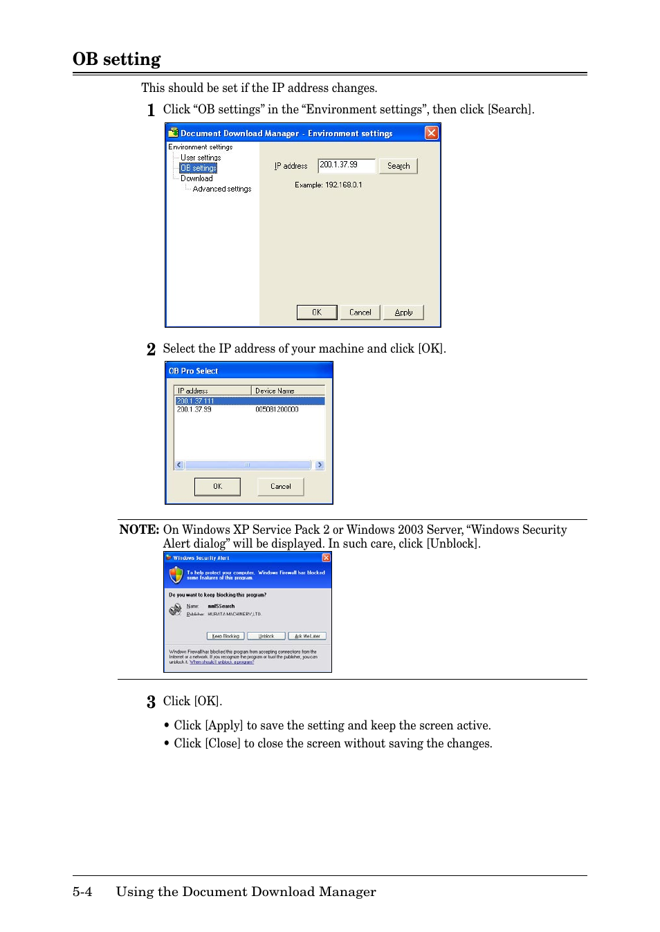 Ob setting, Ob setting -4, FIrst see the | Setting | Muratec MFX-2030 User Manual | Page 160 / 189