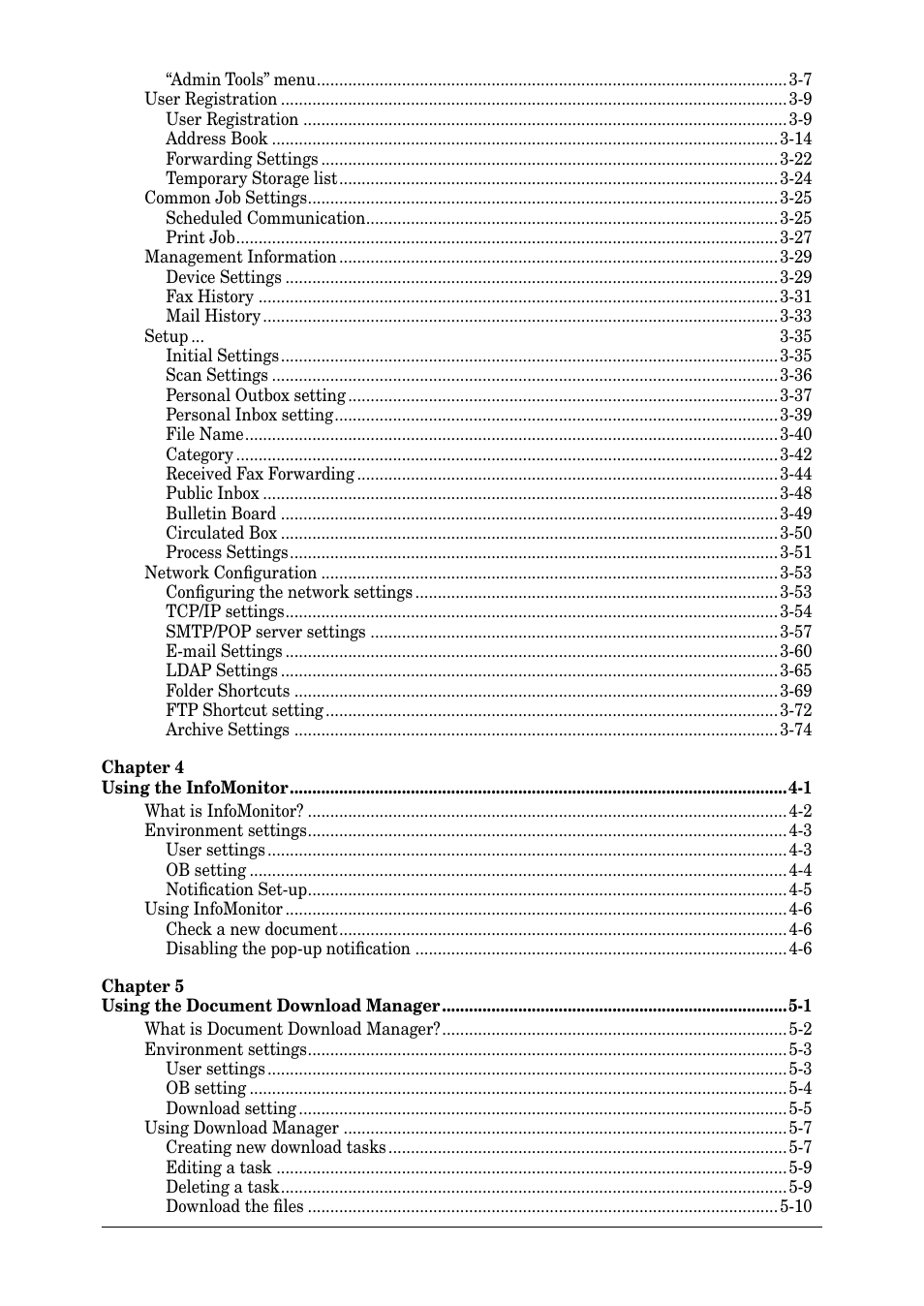 Muratec MFX-2030 User Manual | Page 3 / 189