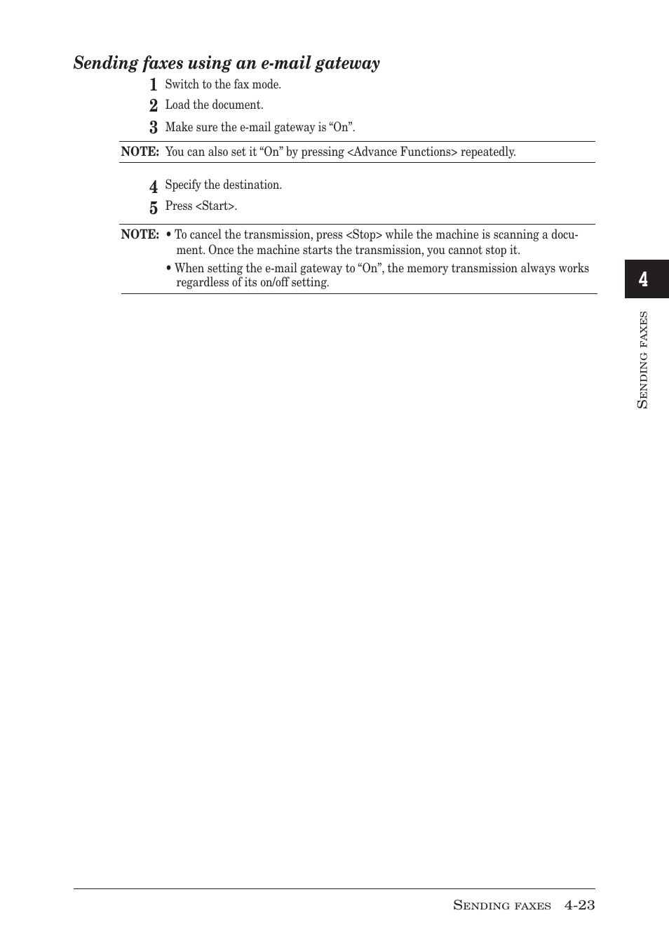 Sending faxes using an e-mail gateway 1 | Muratec MFX-1950 User Manual | Page 89 / 198