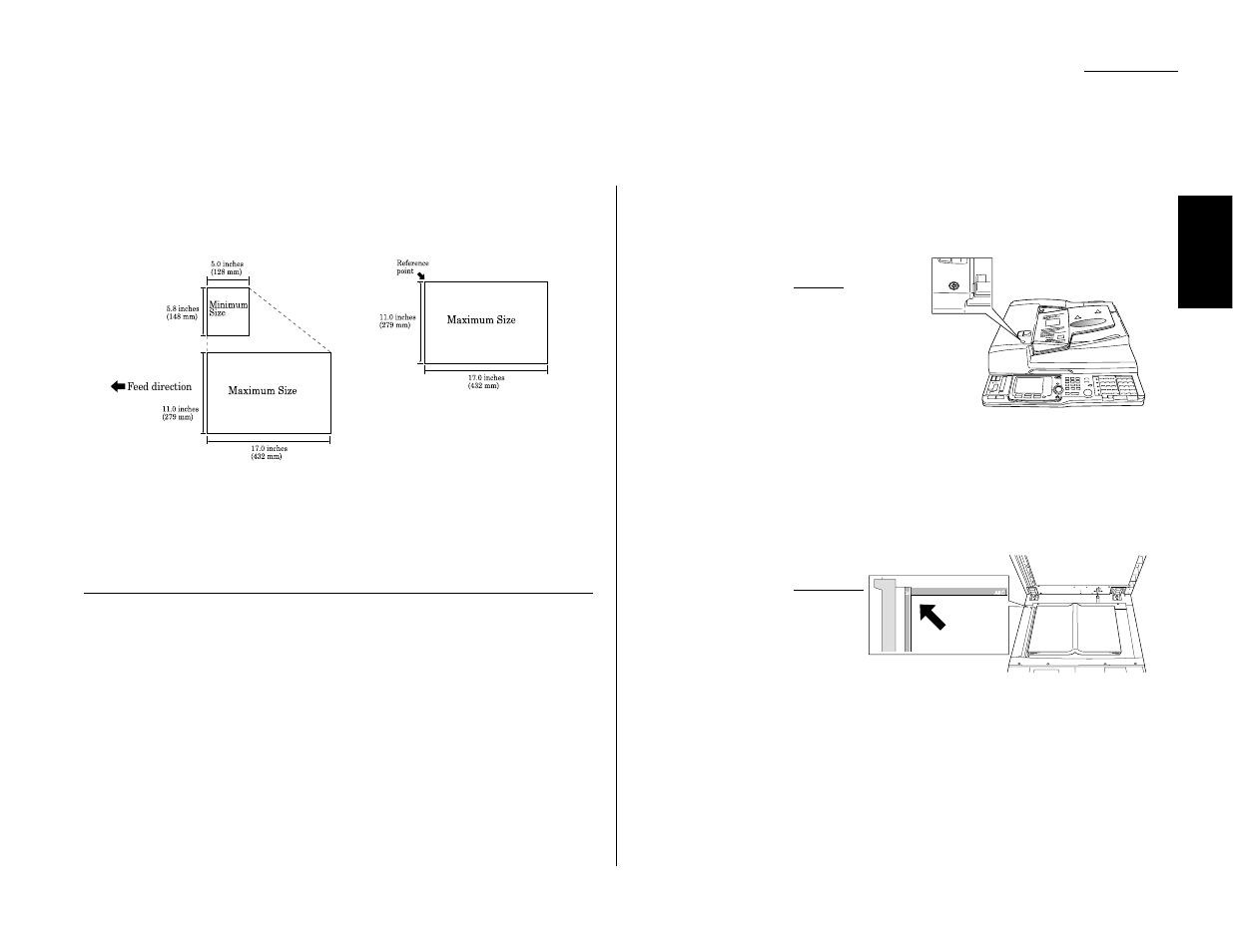 Acceptable document size, Things not to put in your fax, How to set the document | Muratec Fax Machine User Manual | Page 19 / 187