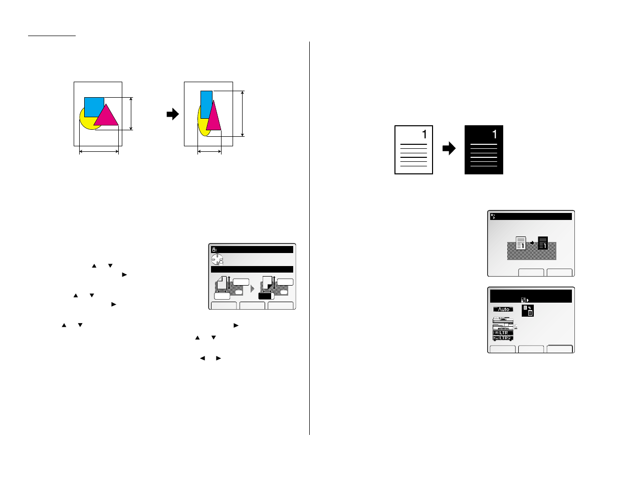 Positive / negative, Directional size (inch) magnification | Muratec Fax Machine User Manual | Page 36 / 187