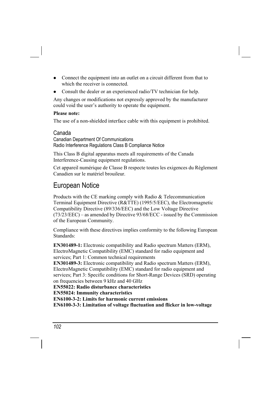 European notice | Mio 168 User Manual | Page 112 / 119