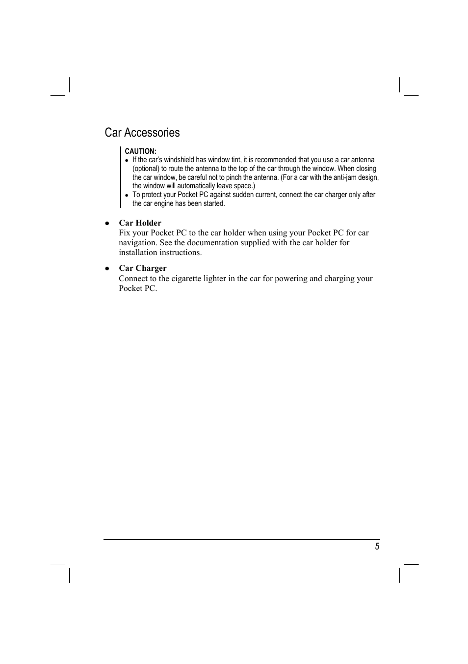 Car accessories | Mio 168 User Manual | Page 15 / 119