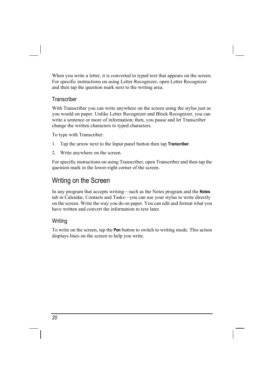 Writing on the screen | Mio 168 User Manual | Page 30 / 119