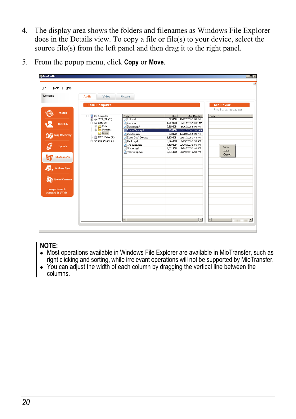 Mio Digi Walker C620t User Manual | Page 26 / 37