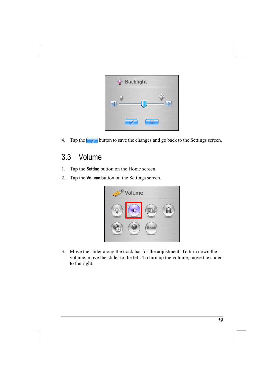 Volume, 3 volume | Mio 268 User Manual | Page 27 / 64