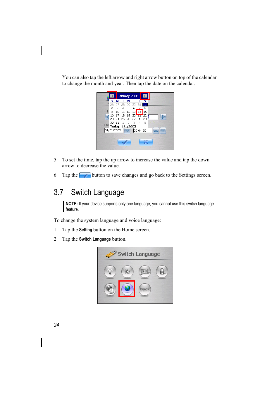 Switch language, 7 switch language | Mio 268 User Manual | Page 32 / 64