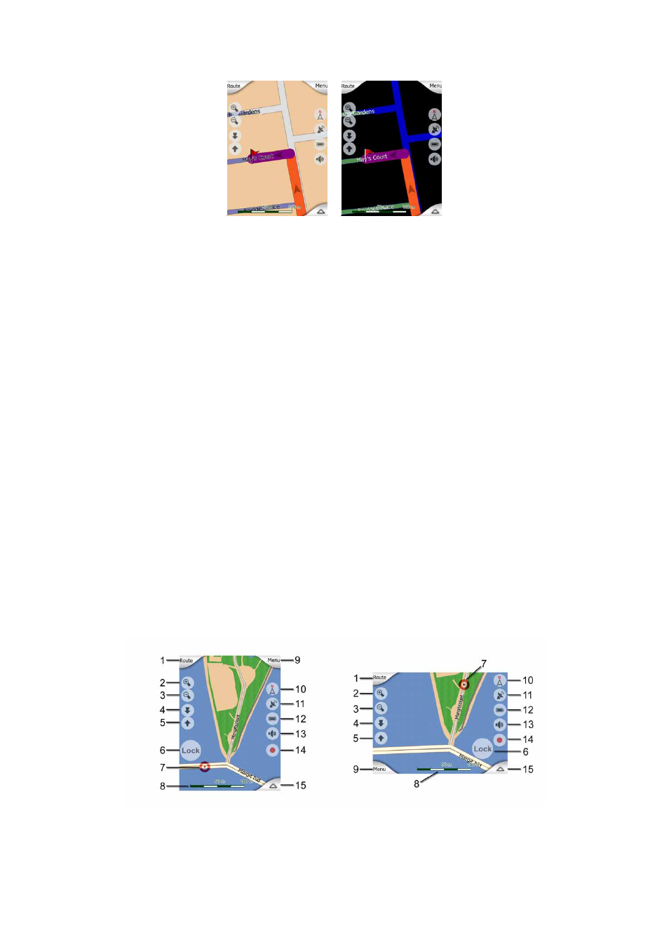 Screens with map, 1 turn, Preview (no | Mio A701 User Manual | Page 21 / 91