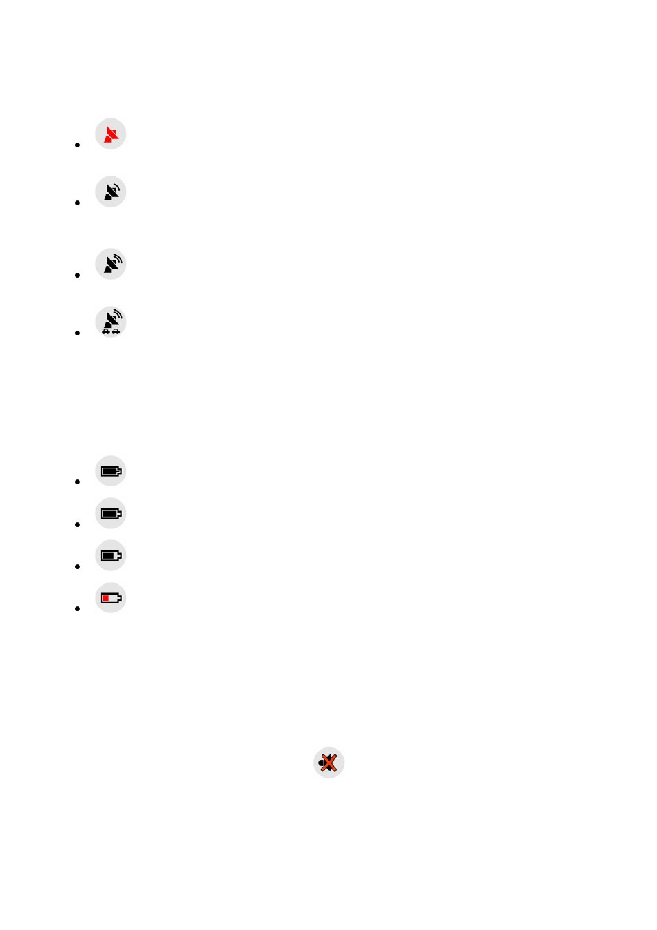 Battery status (no. 12), Sound muting (no. 13), 10 battery | Status (no. 12), 11 sound, Muting (no. 13) | Mio A701 User Manual | Page 27 / 91