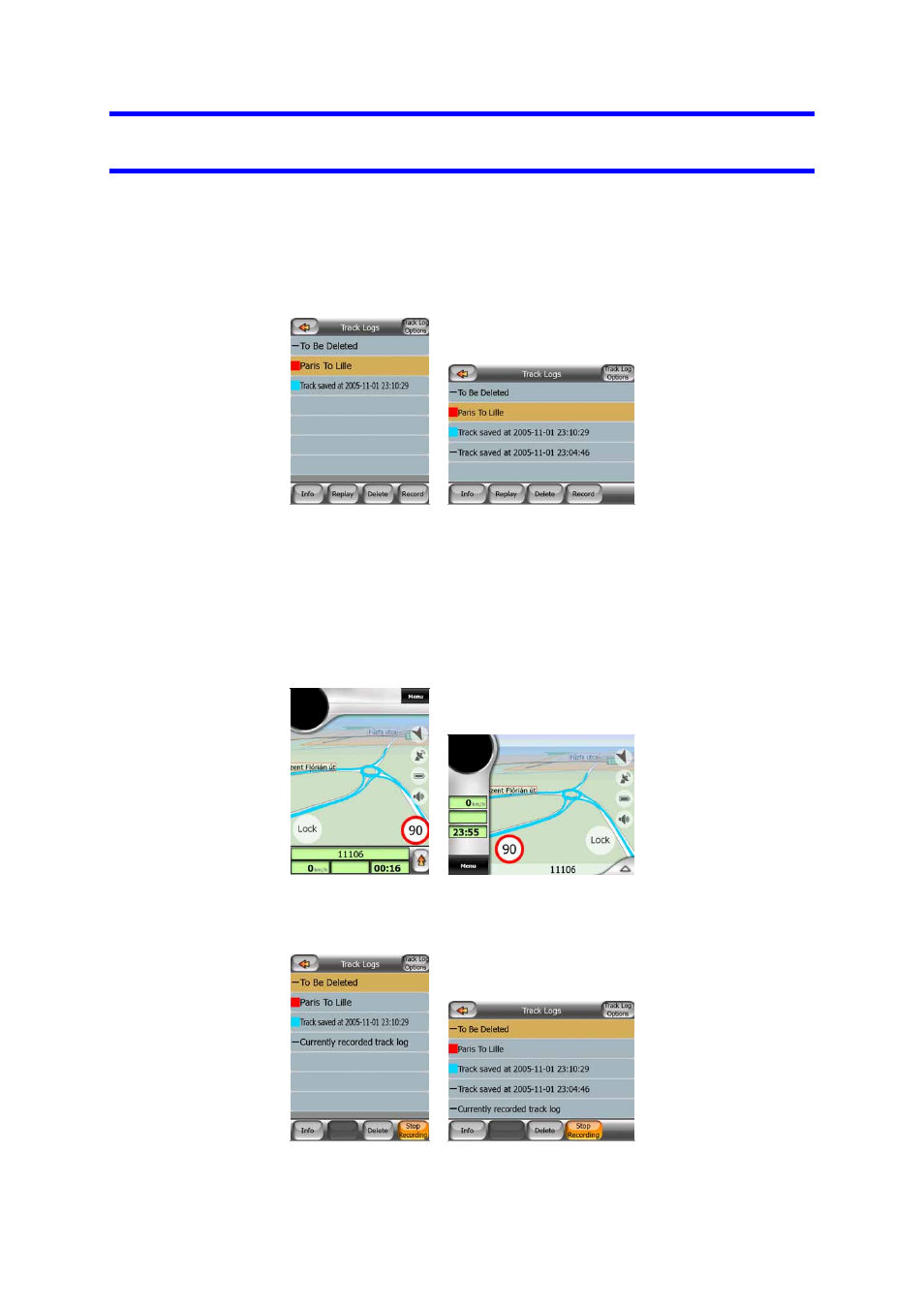 Manage track logs, 5 manage, Track logs | Mio A701 User Manual | Page 44 / 91