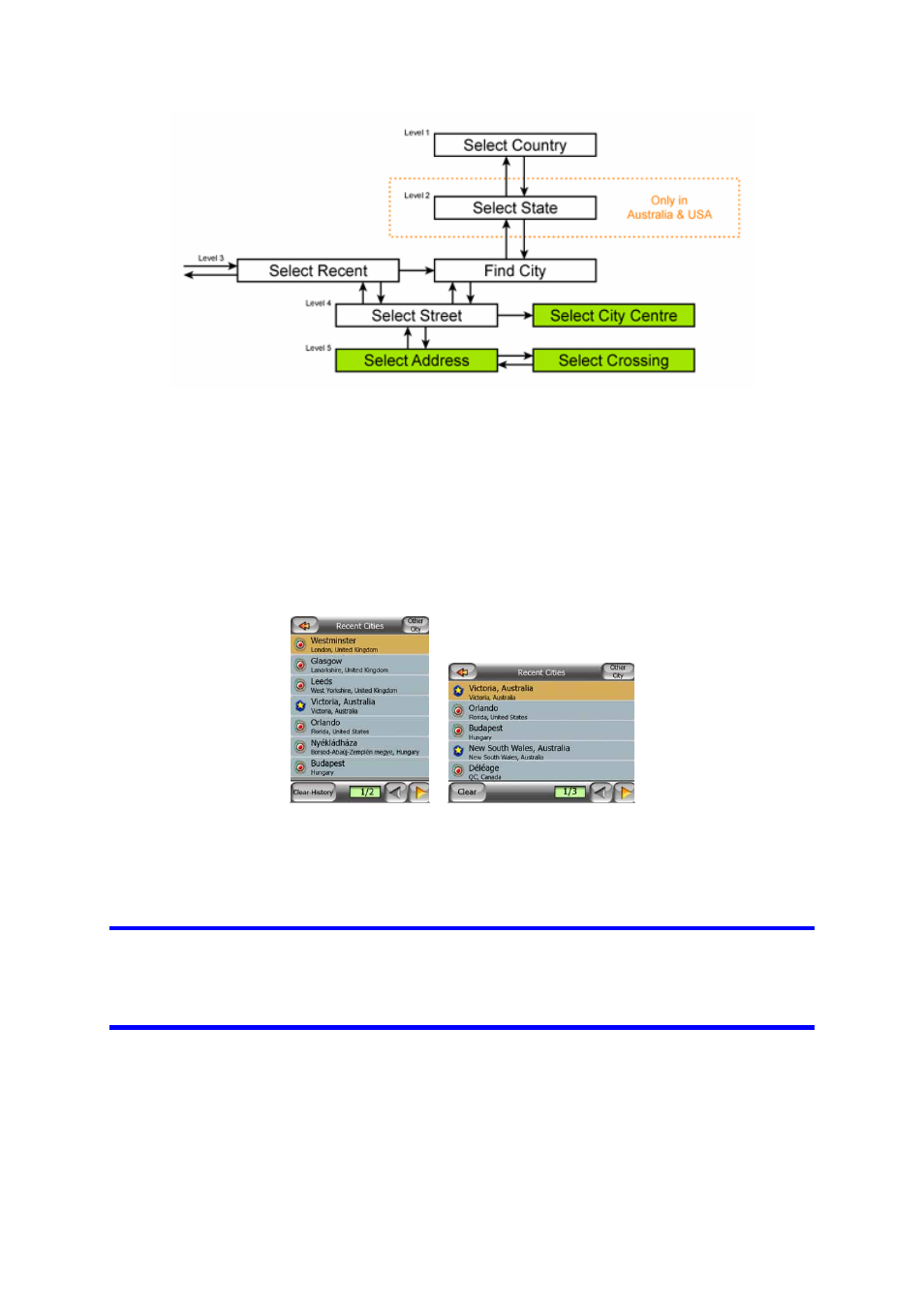Selecting the city, state and country to search in | Mio A701 User Manual | Page 59 / 91