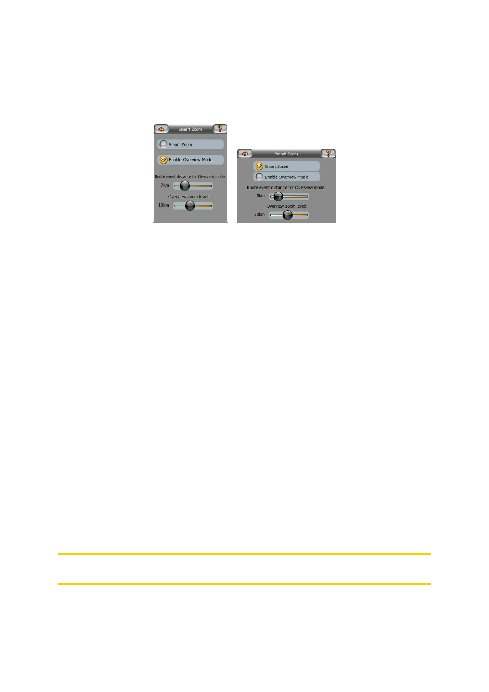 Enable smart zoom, Enable overview mode, 1 enable smart zoom 6.5.5.2 enable | Overview mode | Mio A701 User Manual | Page 83 / 91