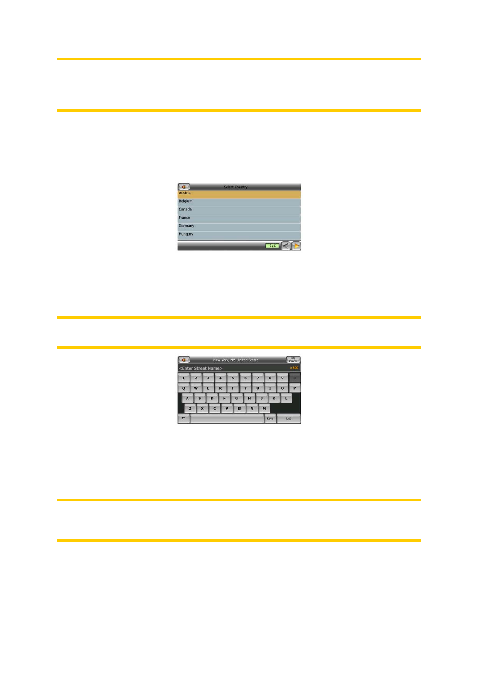 Selecting a street or a city | Mio MioMap v3.3 C320 User Manual | Page 66 / 93