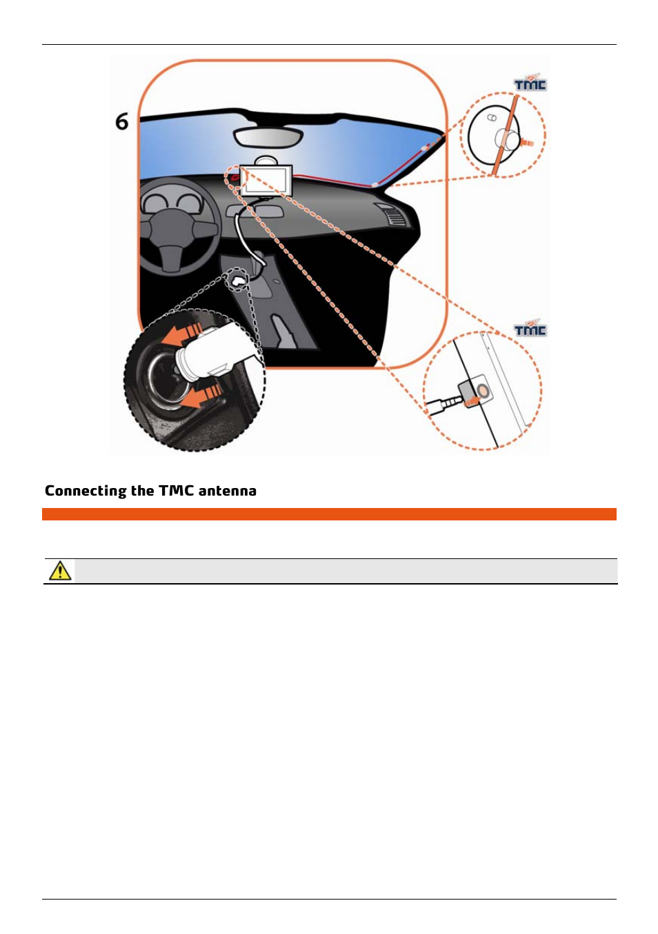 Connecting the tmc antenna | Mio 300-Series User Manual | Page 10 / 132