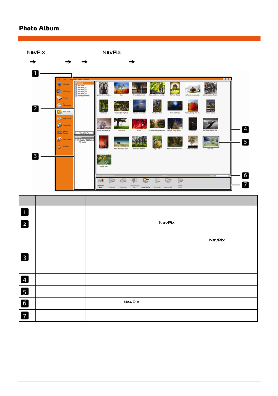 Photo album | Mio 300-Series User Manual | Page 111 / 132