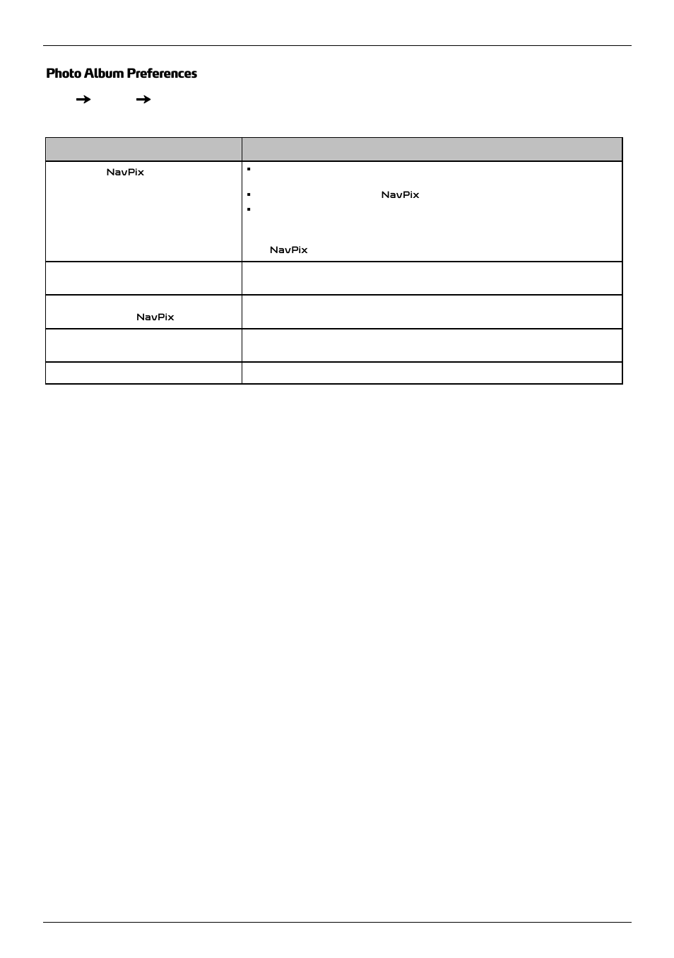 Photo album preferences | Mio 300-Series User Manual | Page 115 / 132