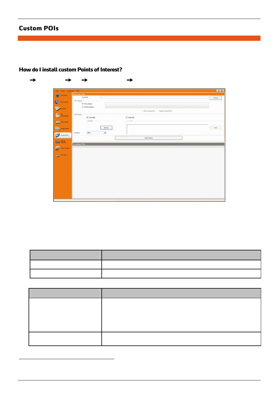 Custom pois, How do i install custom points of interest | Mio 300-Series User Manual | Page 121 / 132