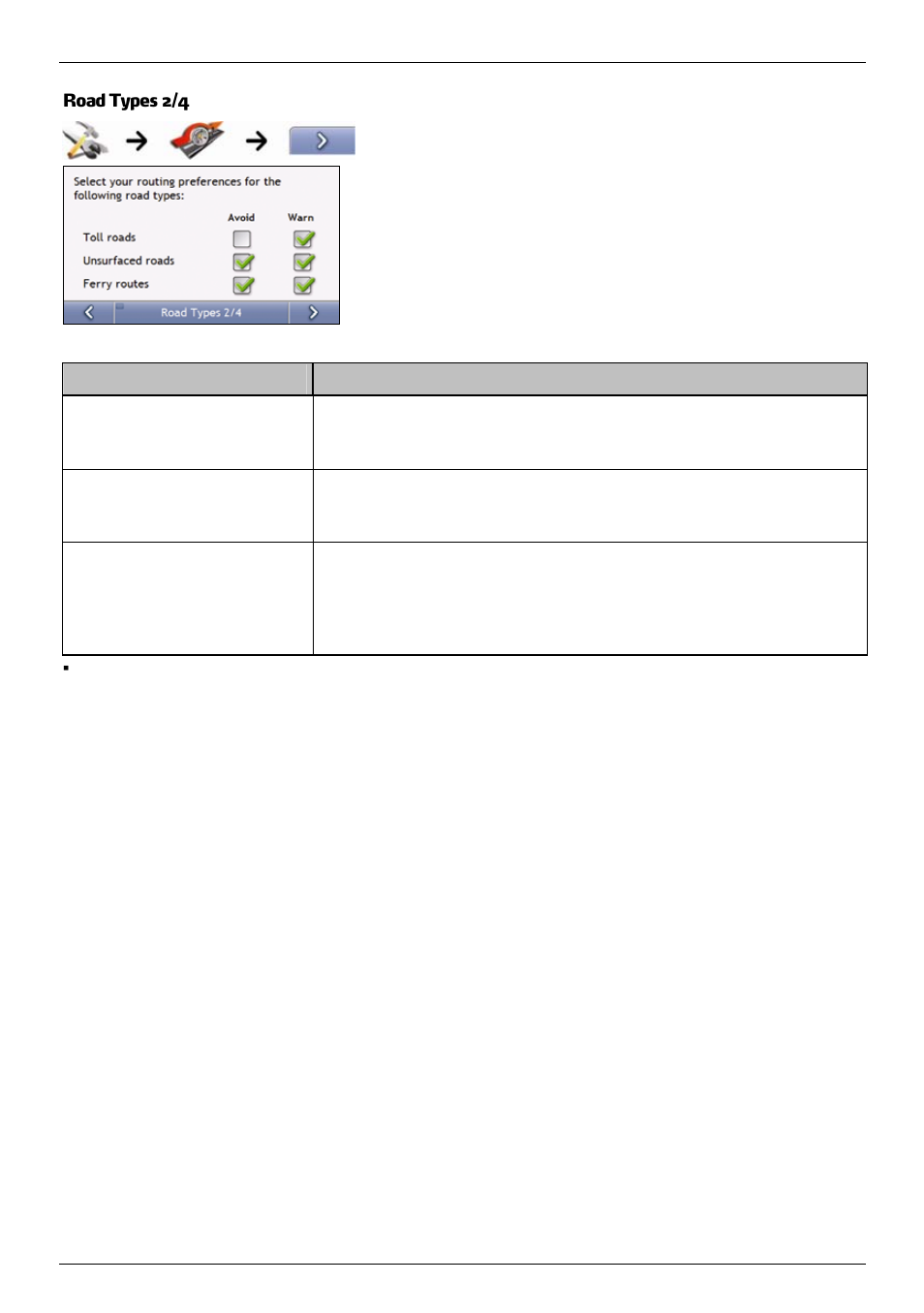 Road types 2/4 | Mio 300-Series User Manual | Page 75 / 132