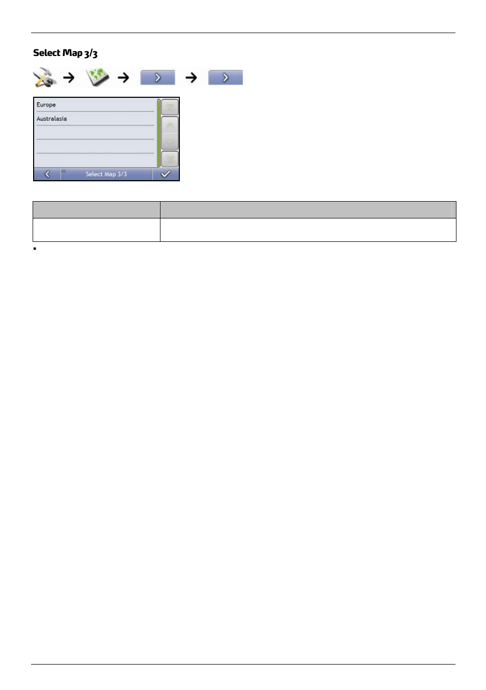 Select map 3/3 | Mio 300-Series User Manual | Page 80 / 132