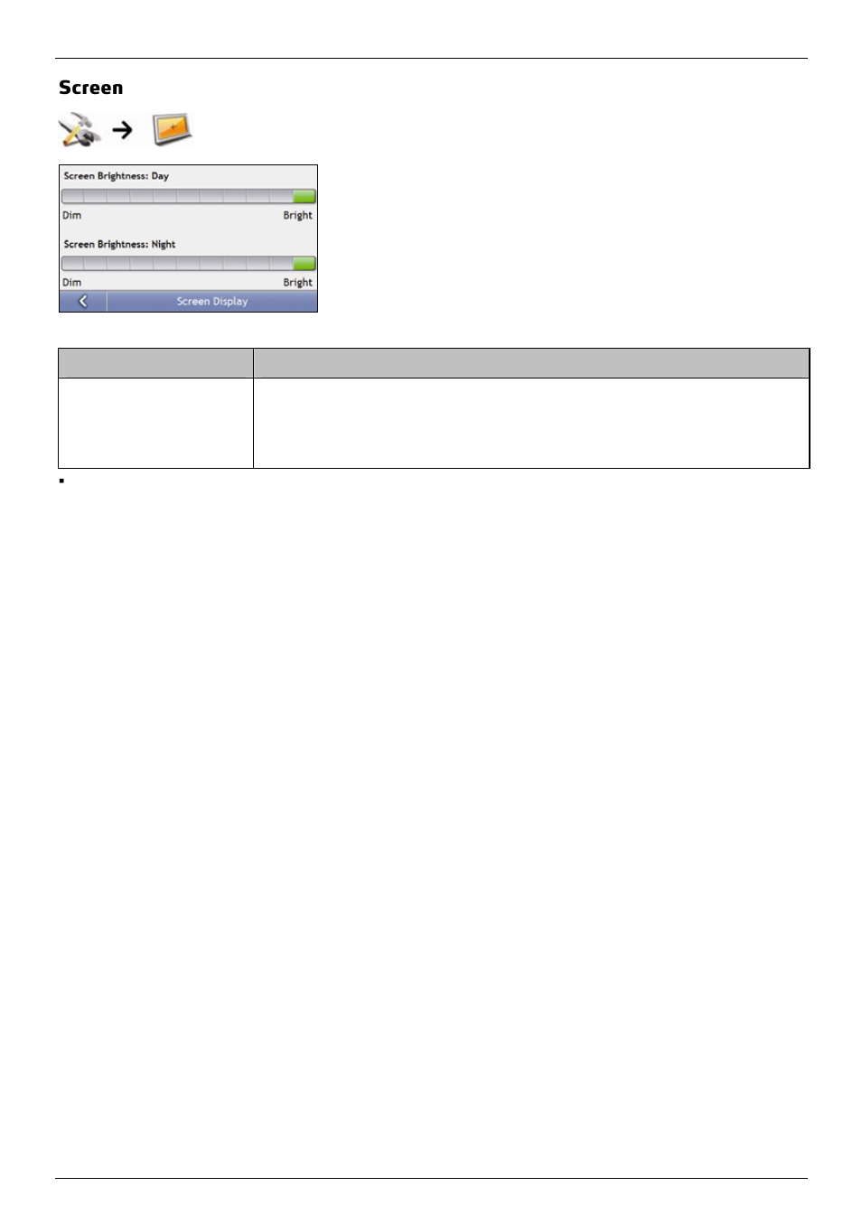Screen | Mio 300-Series User Manual | Page 83 / 132