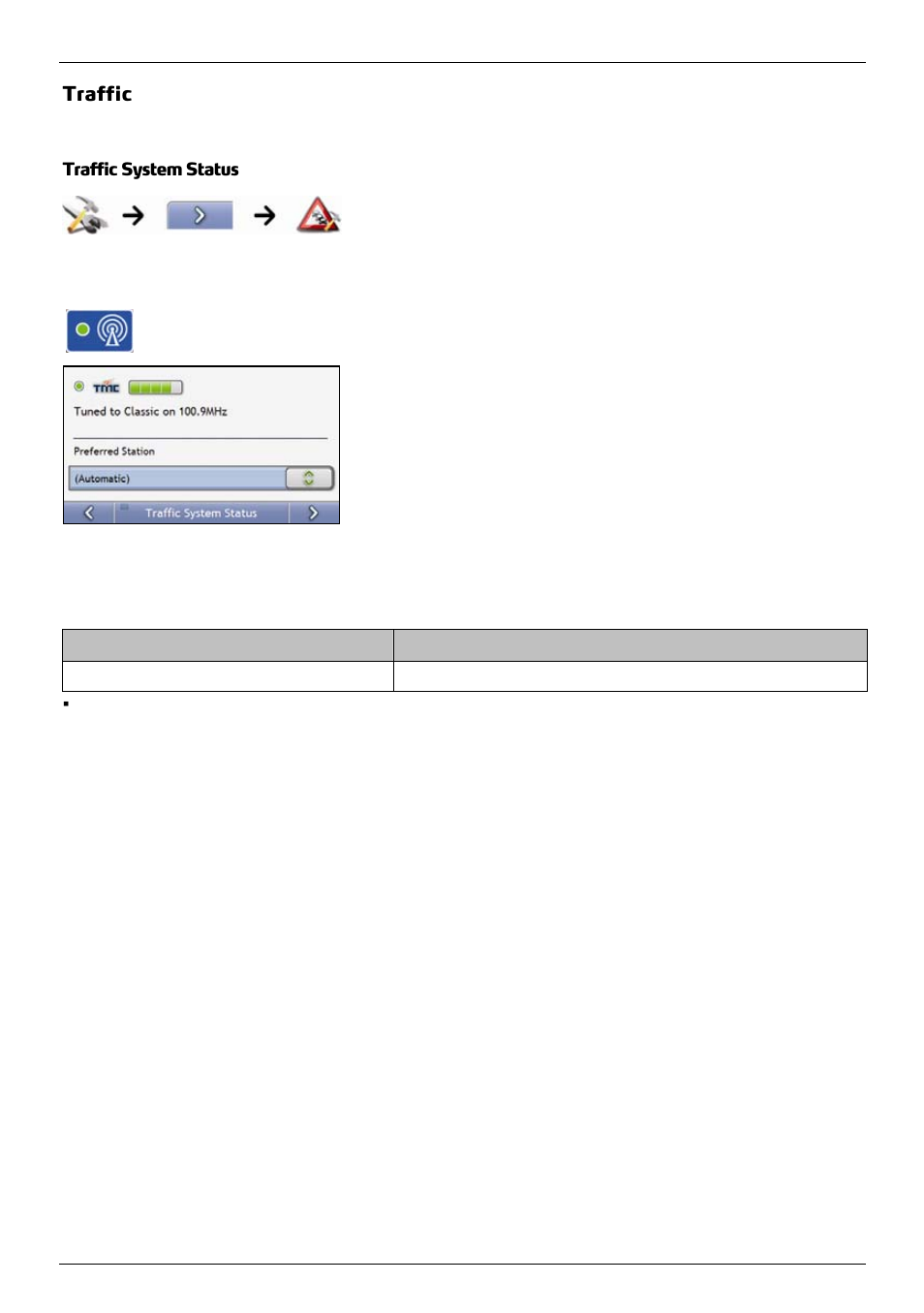 Traffic, Traffic system status | Mio 300-Series User Manual | Page 88 / 132