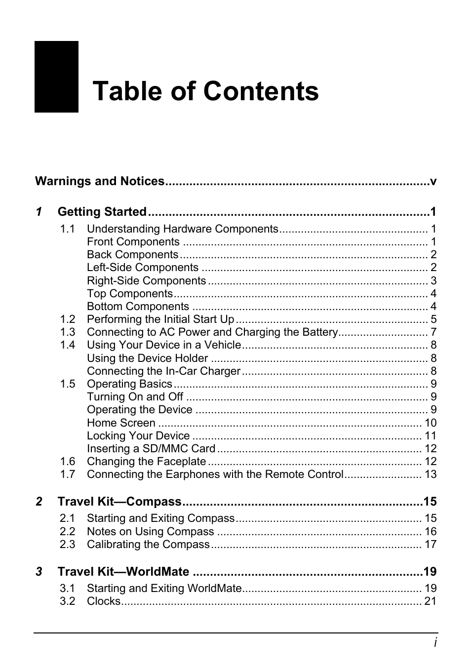 Mio H610 User Manual | Page 3 / 110