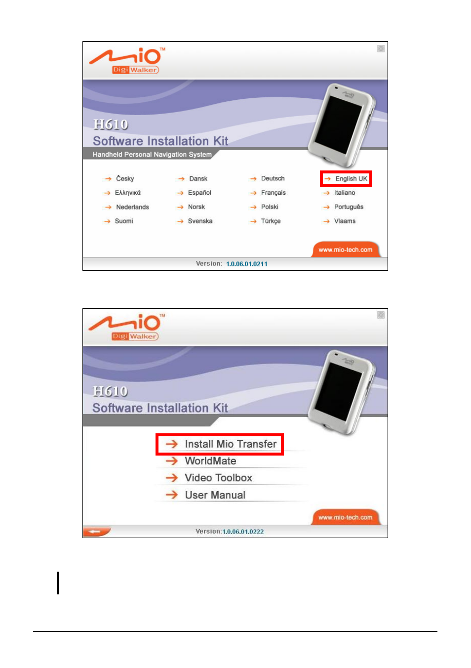 Mio H610 User Manual | Page 80 / 110