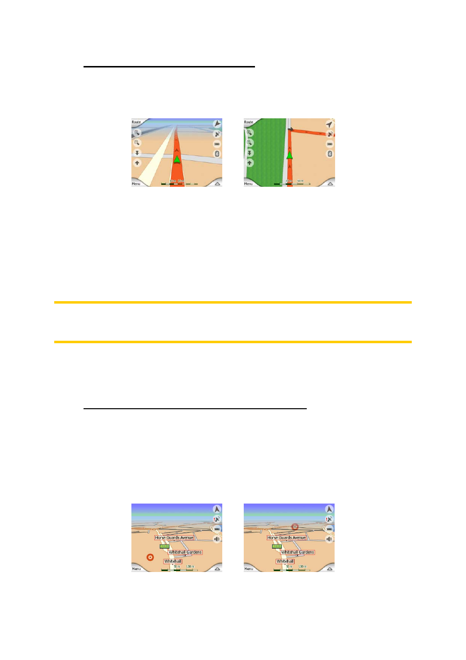 6 current position and lock-on-road, 7 selected map point, also known as the cursor | Mio P350 User Manual | Page 24 / 105