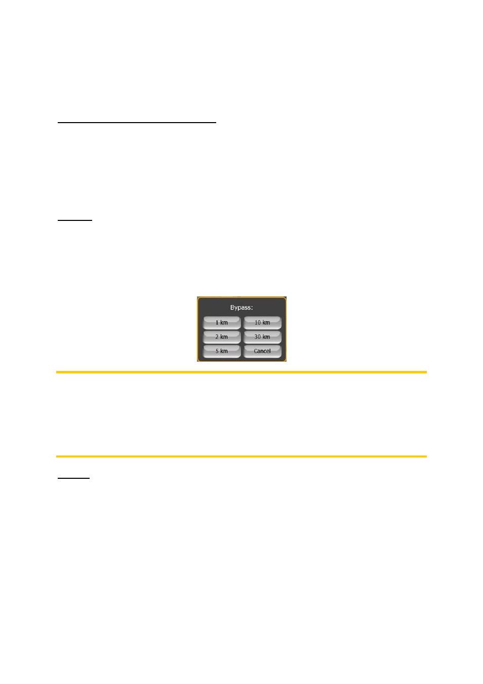 Drop next via point / delete route, Bypass, Cancel | 2 delete | Mio P350 User Manual | Page 53 / 105