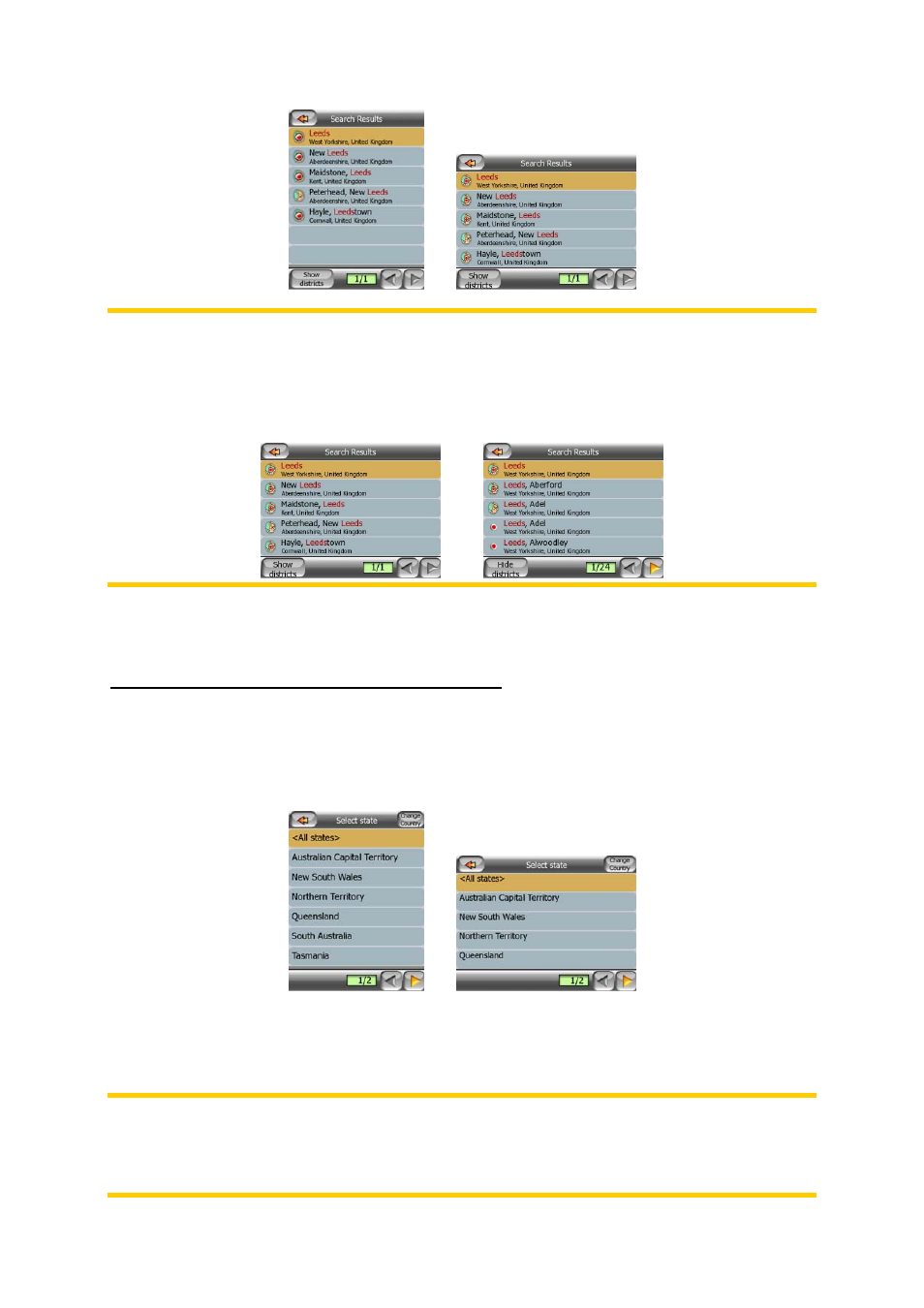 Changing the state (australia and usa only) | Mio P350 User Manual | Page 69 / 105