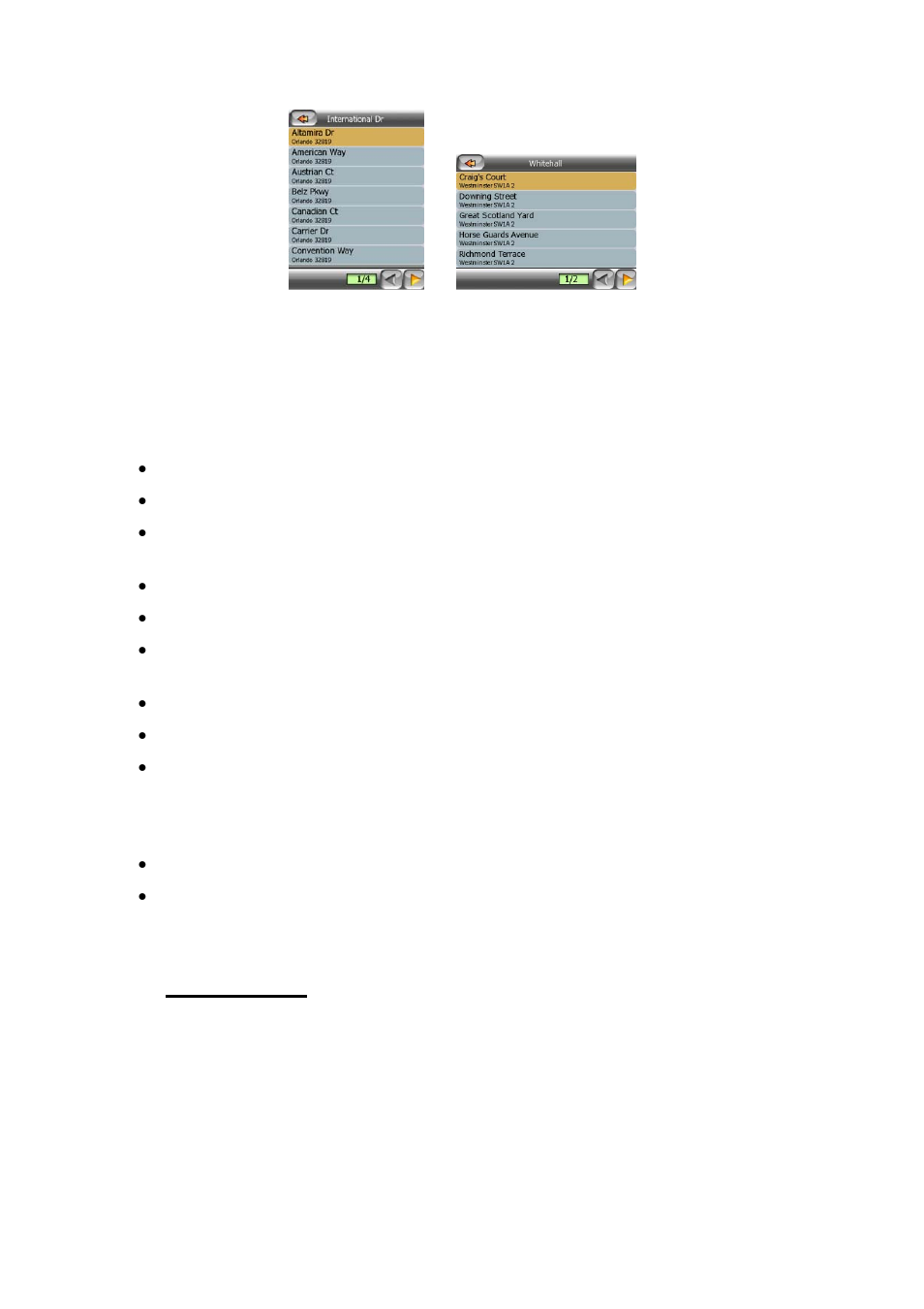 5 an example for a full address search, 2 find in history | Mio P350 User Manual | Page 72 / 105