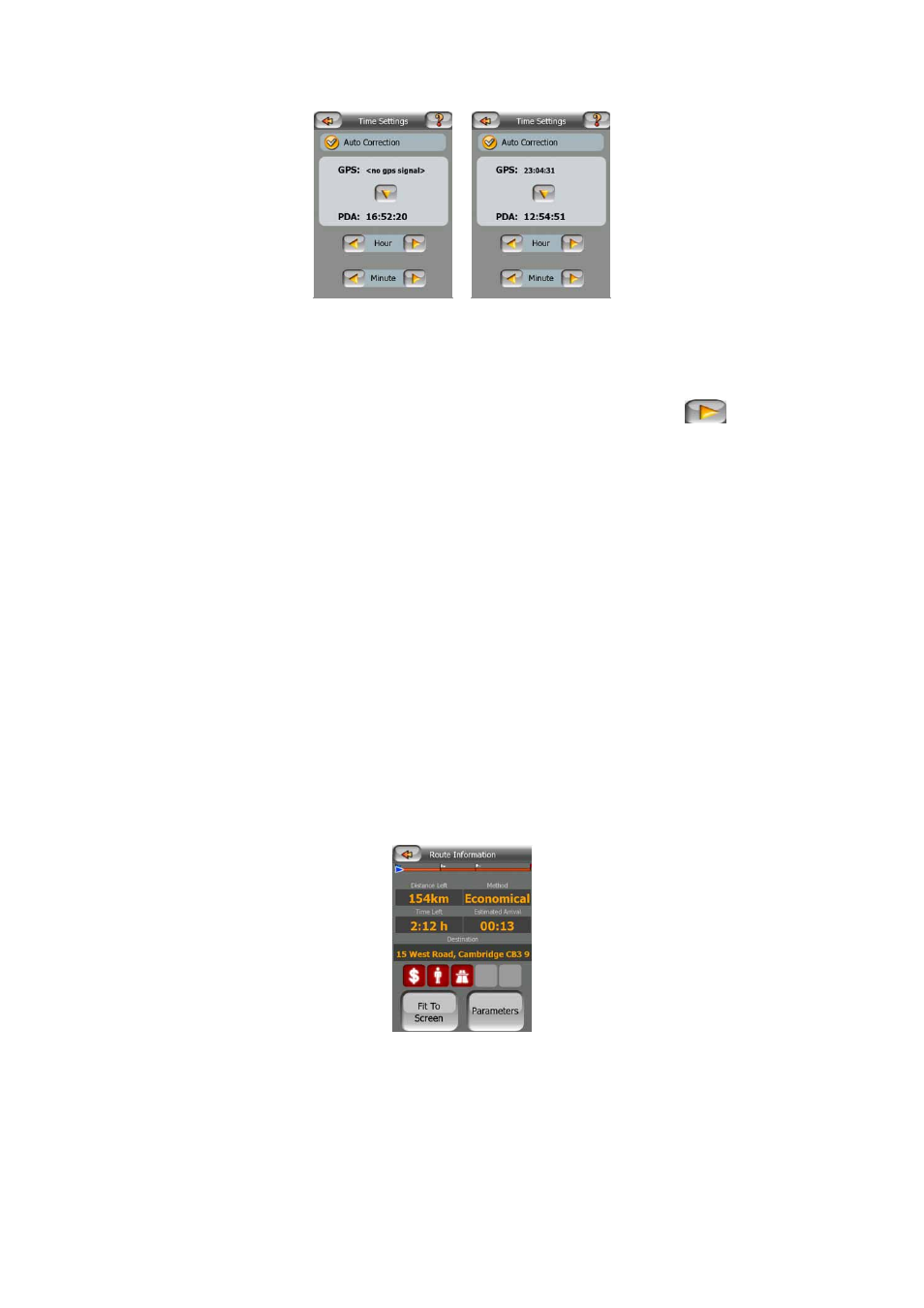 Route information screen, 4 route, Information screen | Mio MioMap v3.2 User Manual | Page 32 / 83