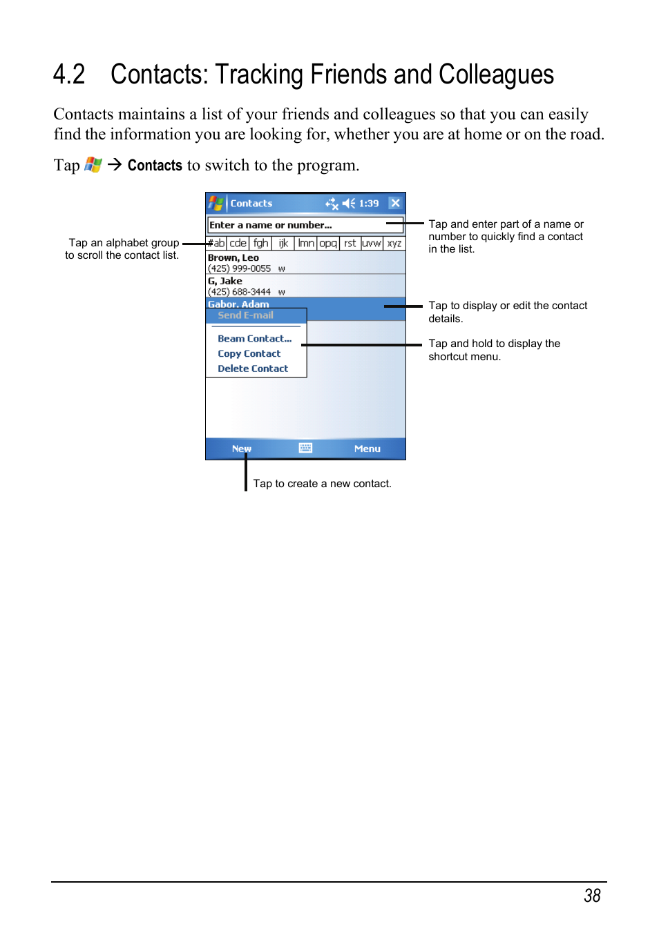 2 contacts: tracking friends and colleagues | Mio pmn User Manual | Page 46 / 100