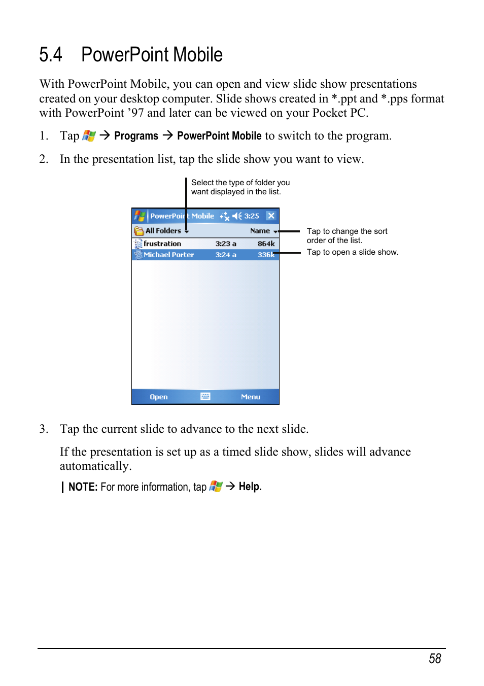 4 powerpoint mobile | Mio pmn User Manual | Page 66 / 100