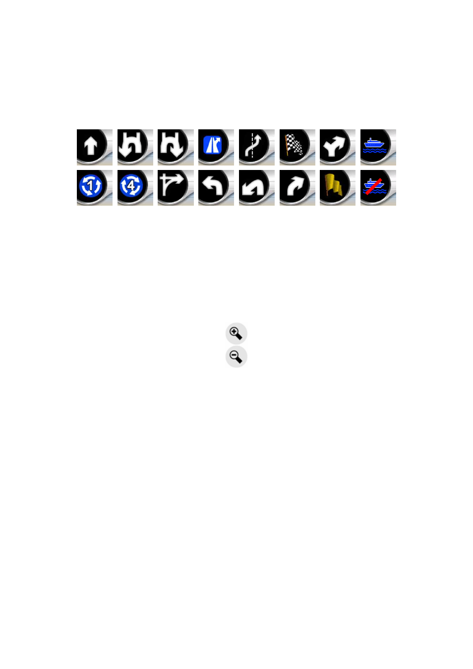 Turn preview (no. 1), Zoom in and out (no. 2 & 3), Tilt up and down (no. 4 & 5) | 1 turn, Preview (no. 1) | Mio MioMap User Manual | Page 21 / 84