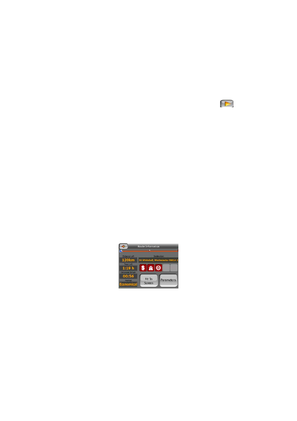 Time synchronization, Route information screen, 4 time | Synchronization, 4 route, Information screen | Mio MioMap User Manual | Page 31 / 84