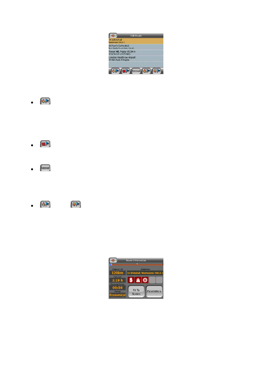 Info, Main button, 6 info | 4 main button | Mio MioMap User Manual | Page 45 / 84