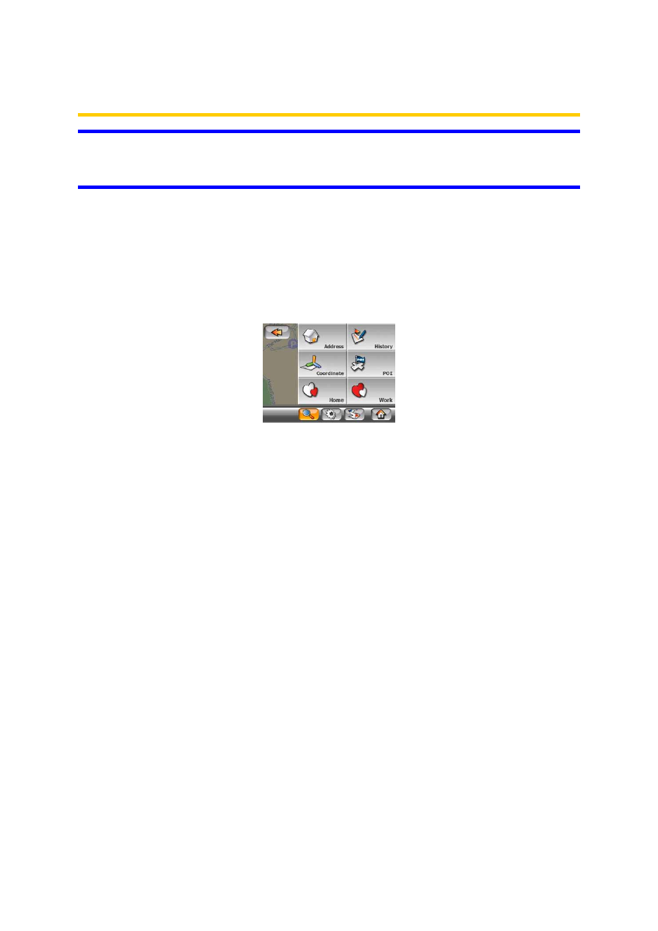 Using the find menu, Find an address, street, intersection or city, 3 using | The find menu | Mio MioMap User Manual | Page 53 / 84