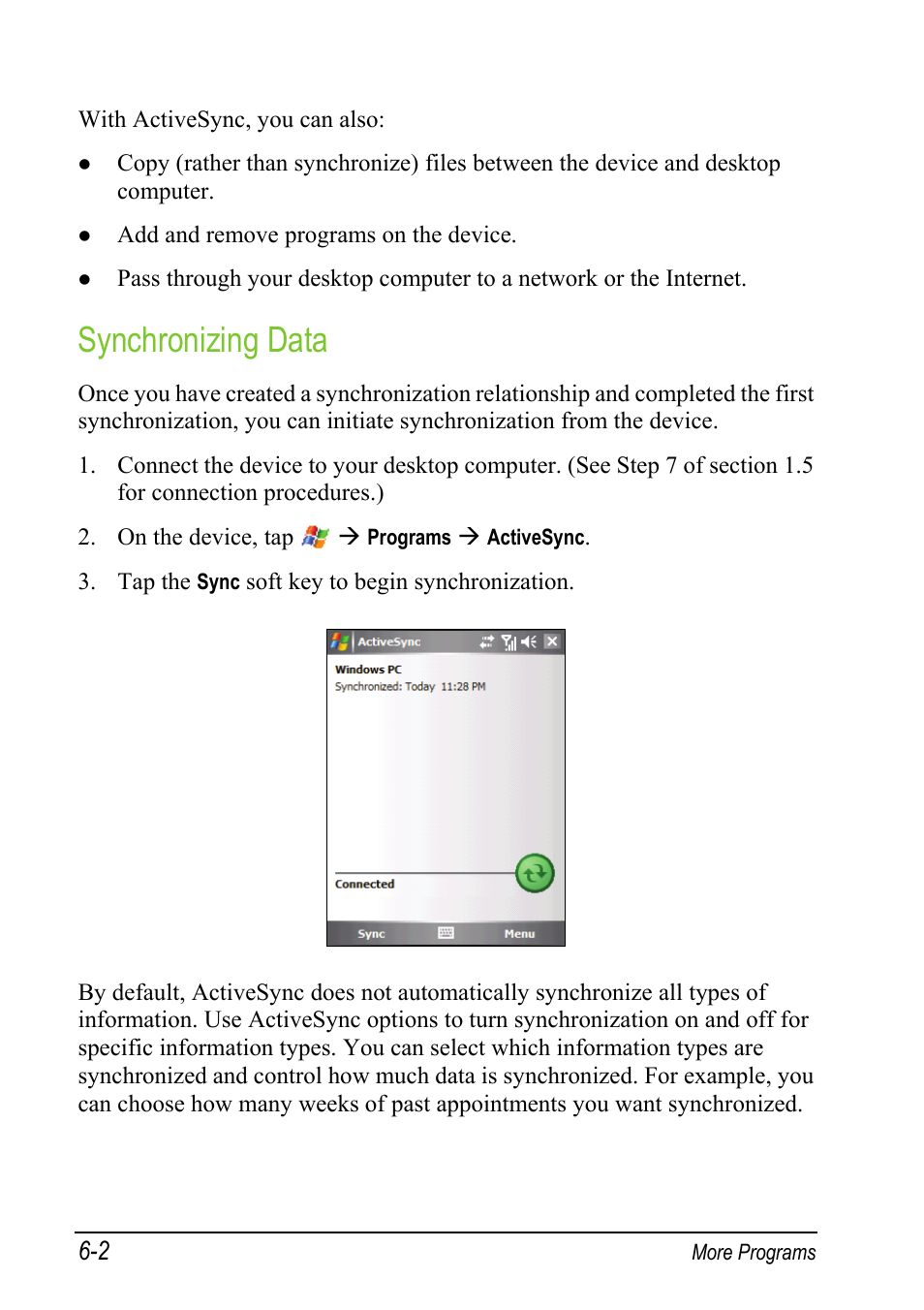 Synchronizing data | Mio A501 User Manual | Page 120 / 202