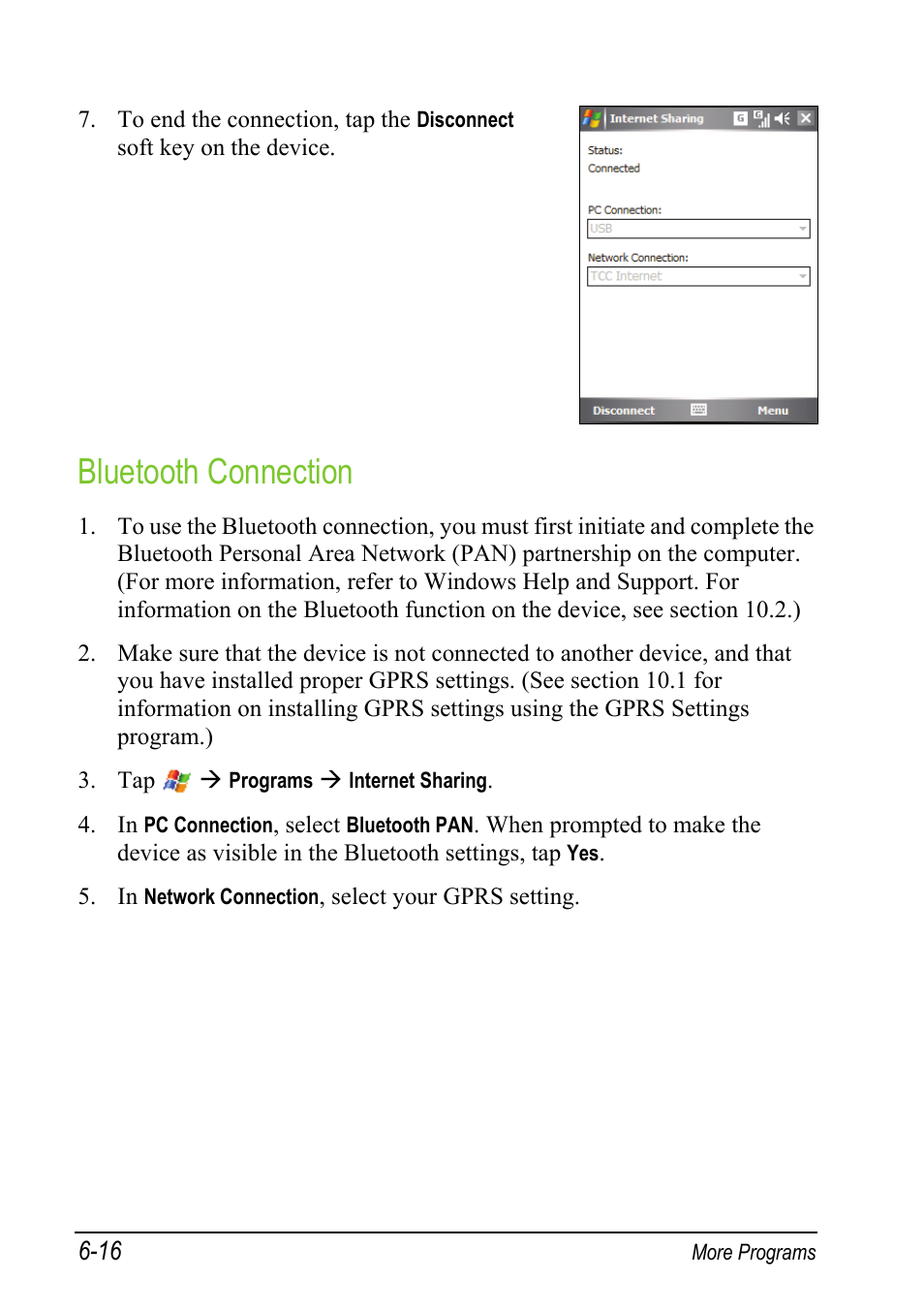 Bluetooth connection | Mio A501 User Manual | Page 134 / 202